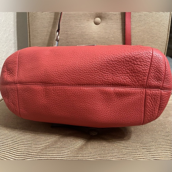 NWT COACH Avery Leather Drawstring Bucket Bag in Tea Rose/Coral - Picture 8 of 14